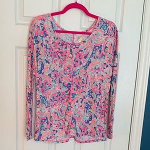 GUC Lilly Pulitzer Luxletic Shirt Size Small